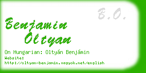 benjamin oltyan business card